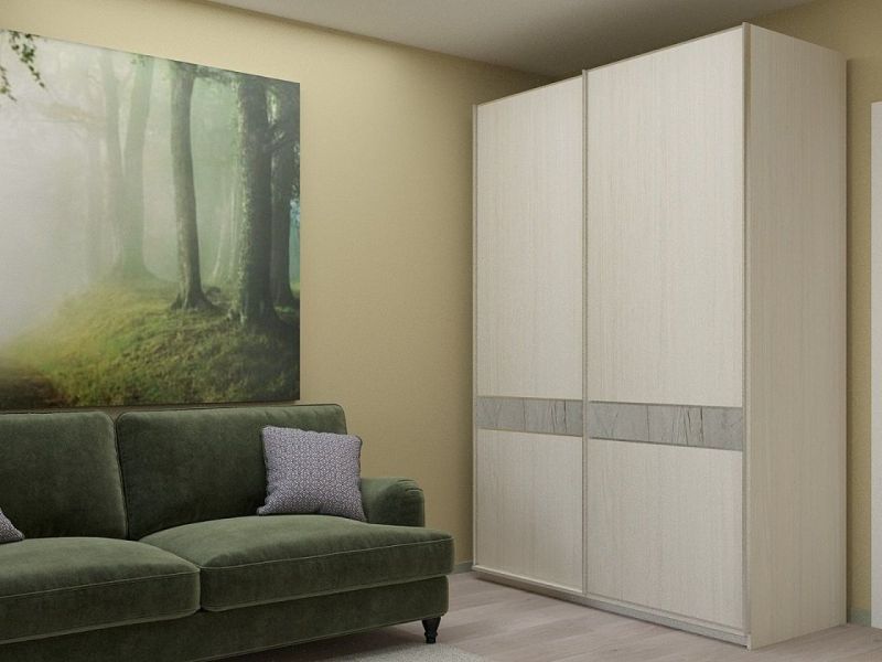 Шкаф-купе 1300 серии SILVER S5+S5+B2+PL3 (2 ящика+2 штанги) профиль «Серебро» | увеличить фото 1 Шкаф-купе 1300 серии SILVER S5+S5+B2+PL3 (2 ящика+2 штанги) профиль «Серебро» | фото 1