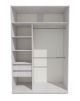 Шкаф-купе 1300 серии SILVER S5+S5+B2+PL3 (2 ящика+2 штанги) профиль «Серебро» | перейти к мини фото 2 Шкаф-купе 1300 серии SILVER S5+S5+B2+PL3 (2 ящика+2 штанги) профиль «Серебро» | мини фото 2