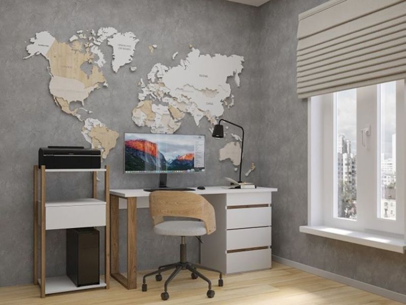 Стол письменный с тумбой 4 ящика (1650) | увеличить фото 1 Стол письменный с тумбой 4 ящика (1650) | фото 1